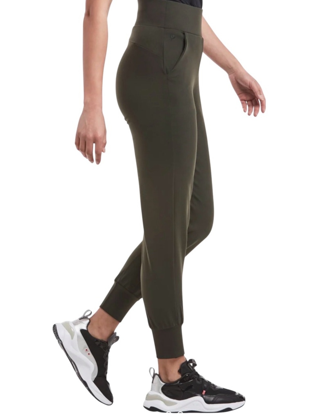 NWOT PUBLIC REC 'All Day' Dark Olive Green Jogger Pants Women, size 32